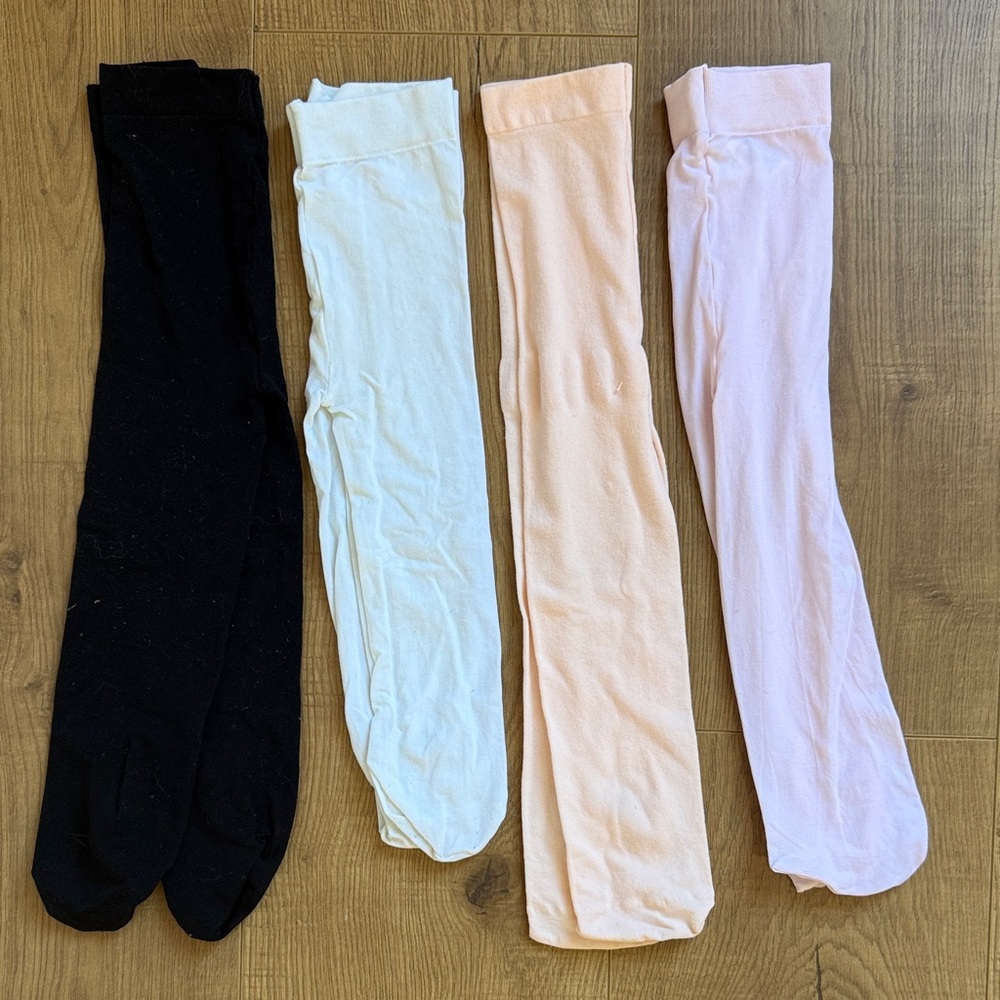 Set of Four Colorful Tights
